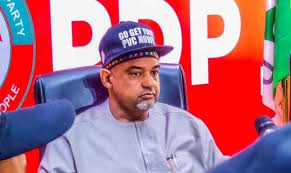 The PDP NWC faction has announced the suspension of the national chairman, Damagum, and the secretary. This is a breaking news update.